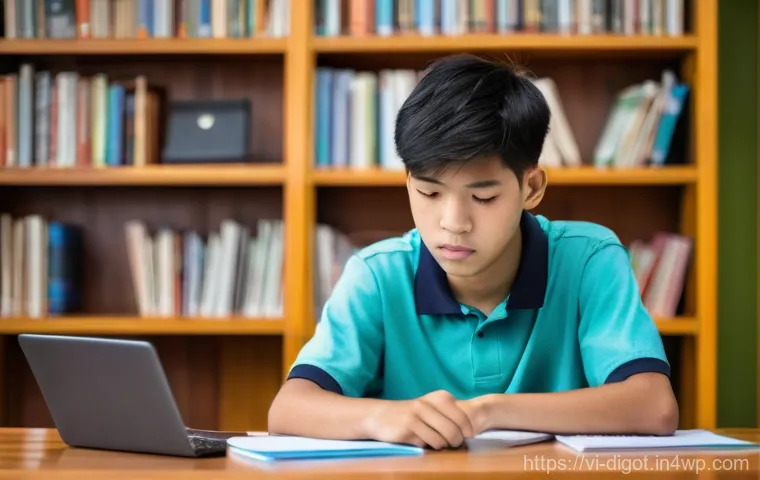 청소년을 위한 디지털 현명함 교육법 - **Vibrant Digital Exploration of Vietnamese Youth:**
    "A group of diverse Vietnamese teenagers, a...