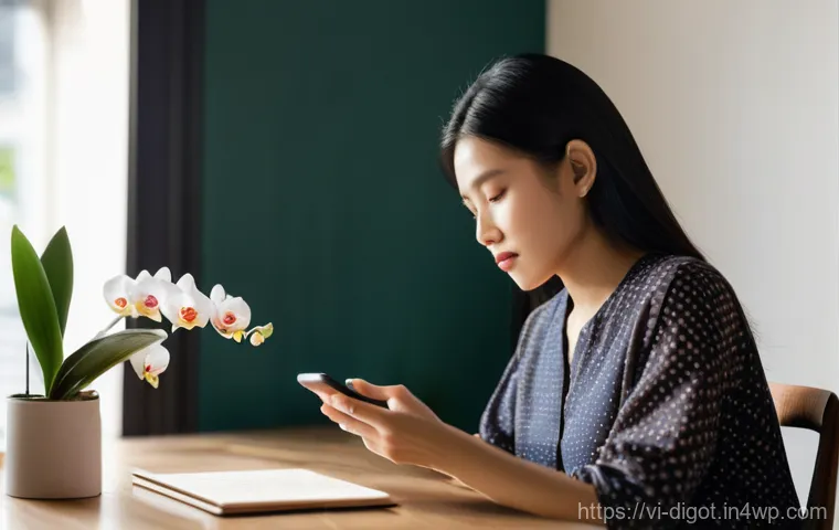 디지털 시대의 직업 윤리와 책임 - **Prompt:** A young Vietnamese woman in her late 20s is sitting comfortably at a modern wooden desk ...