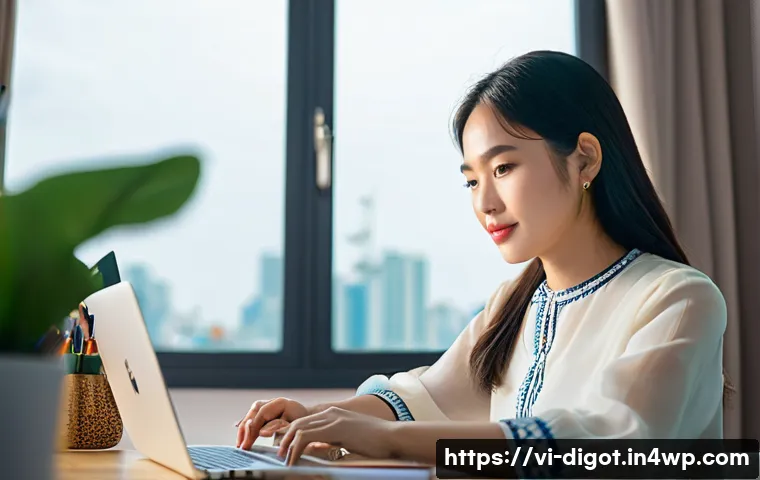 디지털 플랫폼의 선택 기준 - **Prompt 1 (Entrepreneurial Start-up Journey):**
    "A close-up of a young, determined Vietnamese f...